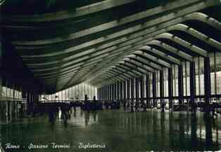 ROMA STAZIONE TERMINI BIGLIETTERIA 1953