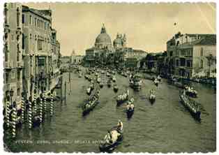 VENEZIA CANAL GRANDE REGATA STORICA 1956